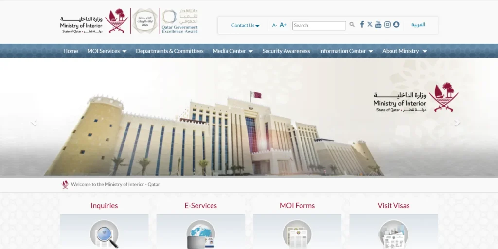 MOI Offical Website