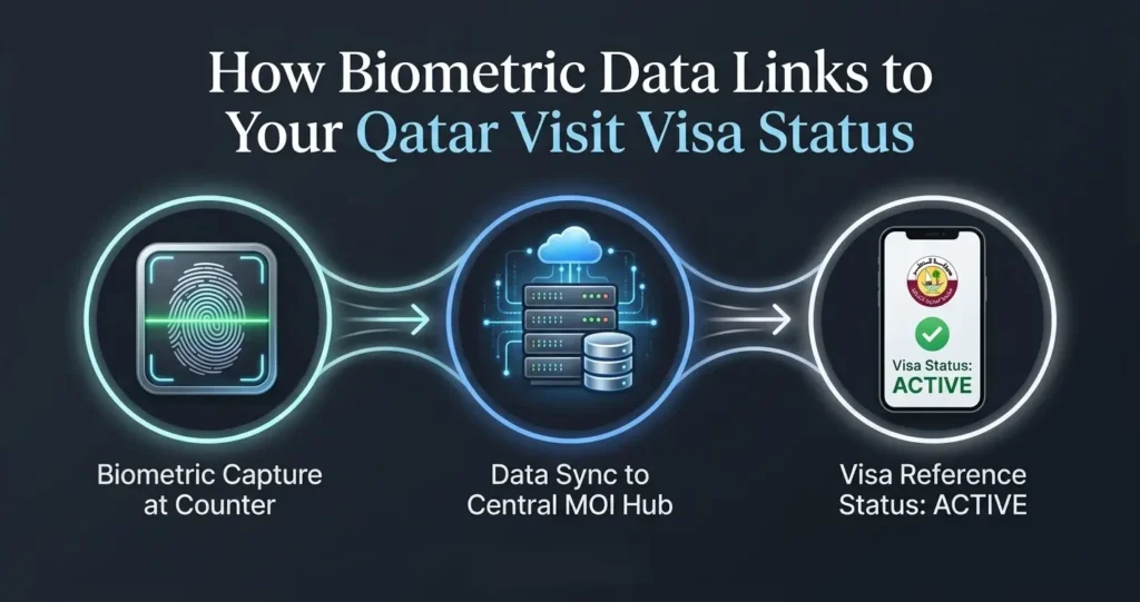 How Biometric Data Links to Your Qatar Visit Visa Status