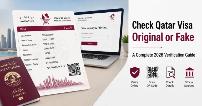 how to check qatar visa original or fake