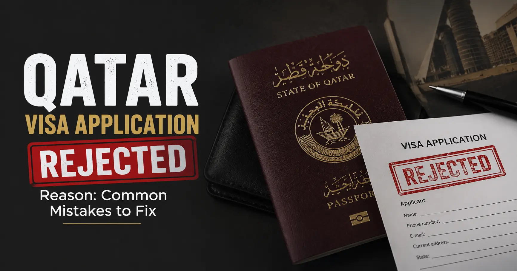 qatar visa application rejected reason